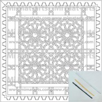 Pre engutat Coixí de seda 50x50cm ALHAMBRA